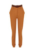 Belt detailed comfort pants